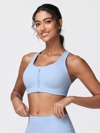 front closure sports bra