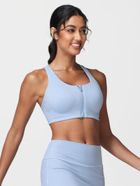 front closure sports bra