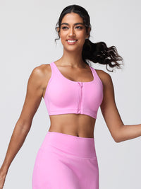 front zip bra