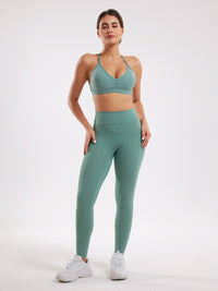 Women's Yoga Active Wear Set - Green