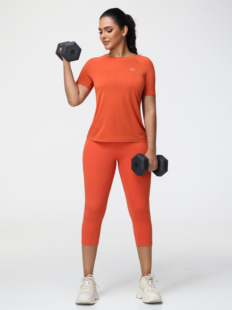 Active T-Shirt & 7/8 Butt-Lifting Leggings Set – Zuluzenith