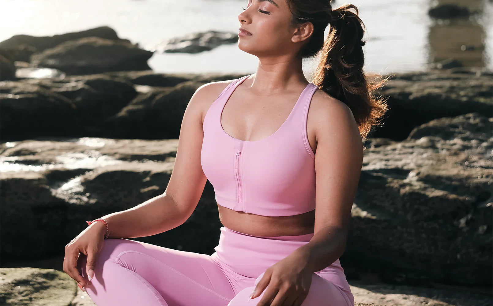 pink activewear for women