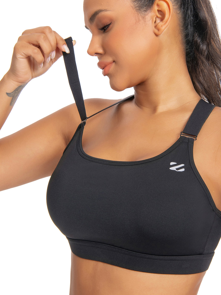 High Impact Adjustable Criss Cross Back Sports Bra