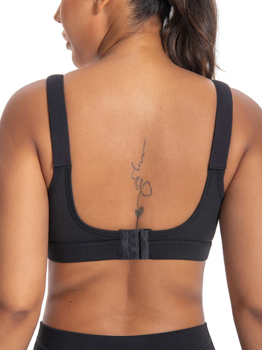 High Impact Adjustable Criss Cross Back Sports Bra