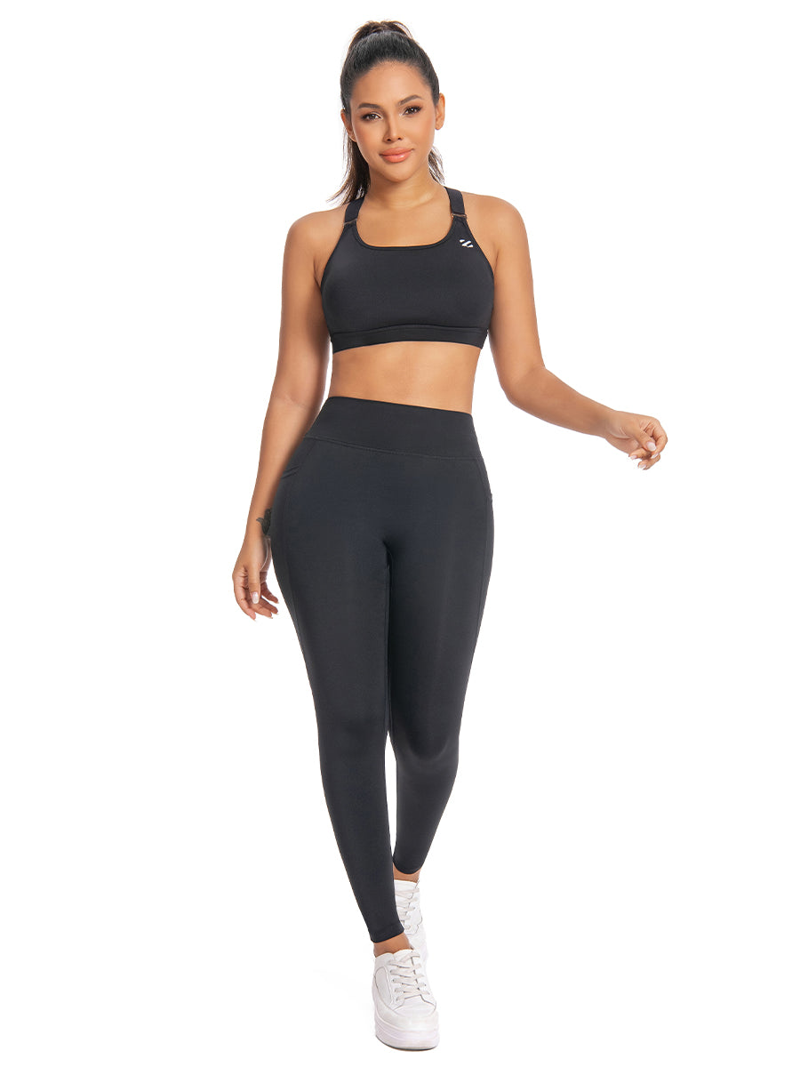 High Impact Adjustable Criss Cross Back Sports Bra