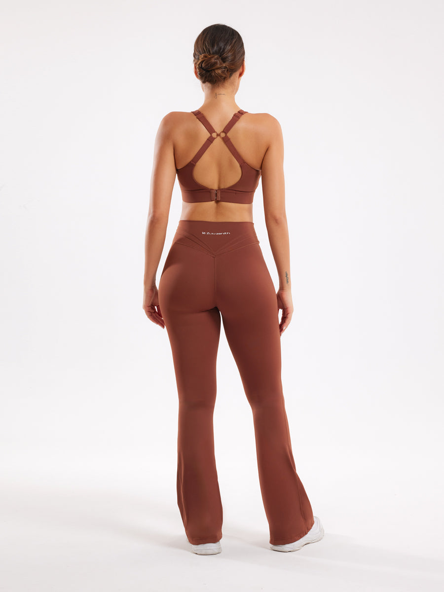 Casual Workout Two Piece Outfits  Flare Pants Tracksuit Sets