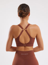 Women's High Impact Sports Bra - Brown