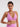Adjustable Strap Sports Bra - Pink