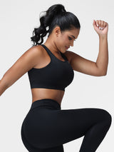 Cut Out Backless Sports Bra