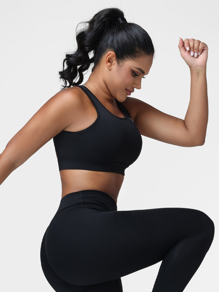 Cut Out Backless Sports Bra
