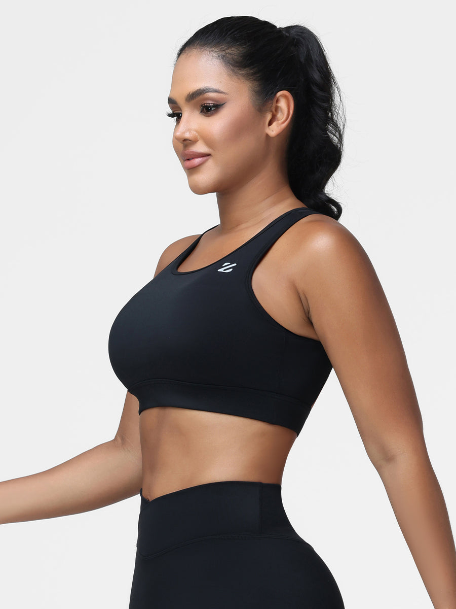 Cut Out Backless Sports Bra