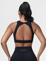 Cut Out Backless Sports Bra