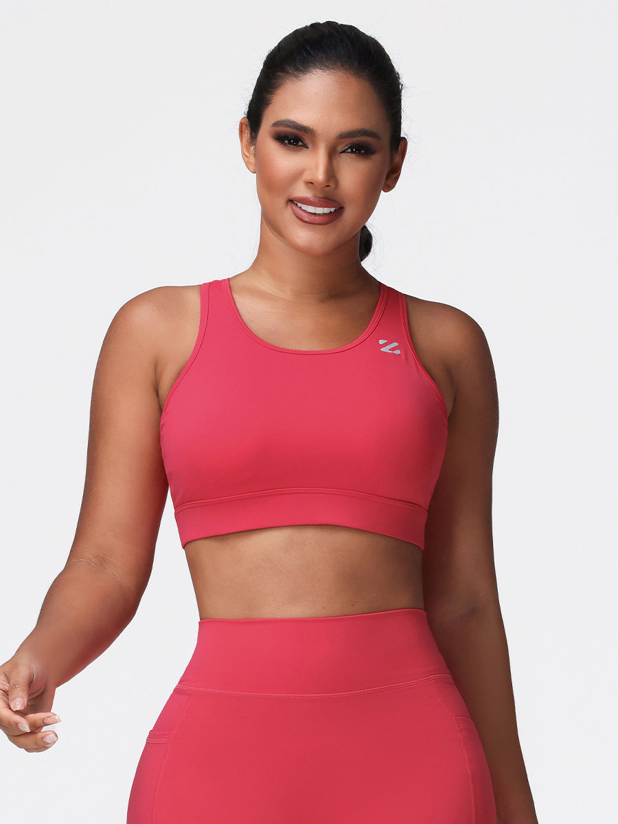 Cut Out Backless Sports Bra