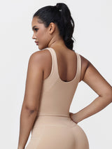 U-shaped Cut Energy Longline Sports Bra