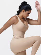 U-shaped Cut Energy Longline Sports Bra