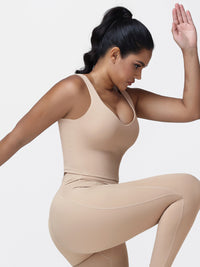 U-shaped Cut Energy Longline Sports Bra
