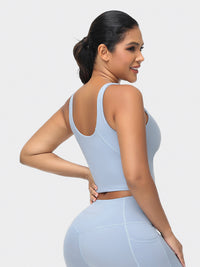 U-shaped Cut Energy Longline Sports Bra