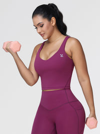 U-shaped Cut Energy Longline Sports Bra