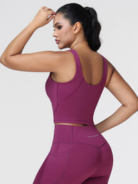 U-shaped Cut Energy Longline Sports Bra