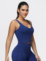 U-shaped Cut Energy Longline Sports Bra