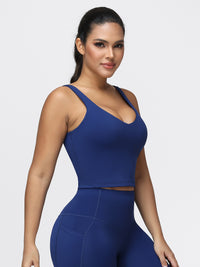 U-shaped Cut Energy Longline Sports Bra