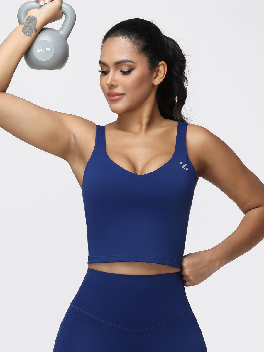 U-shaped Cut Energy Longline Sports Bra