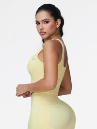 U-shaped Cut Energy Longline Sports Bra