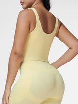 U-shaped Cut Energy Longline Sports Bra