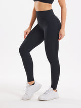 High Waist Pocket Leggings - Black