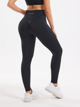 High Waist Pocket Leggings - Black