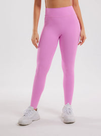 High Waist Pocket Leggings - Pink