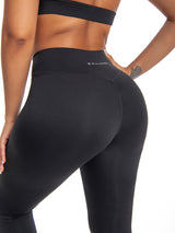 Wowen's High Waisted Leggings - Crossover, Black