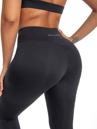 Wowen's High Waisted Leggings - Crossover, Black