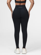 Plain Crossover High-Rise Leggings