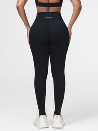 Plain Crossover High-Rise Leggings