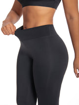 Wowen's High Waisted Leggings - Crossover, Black