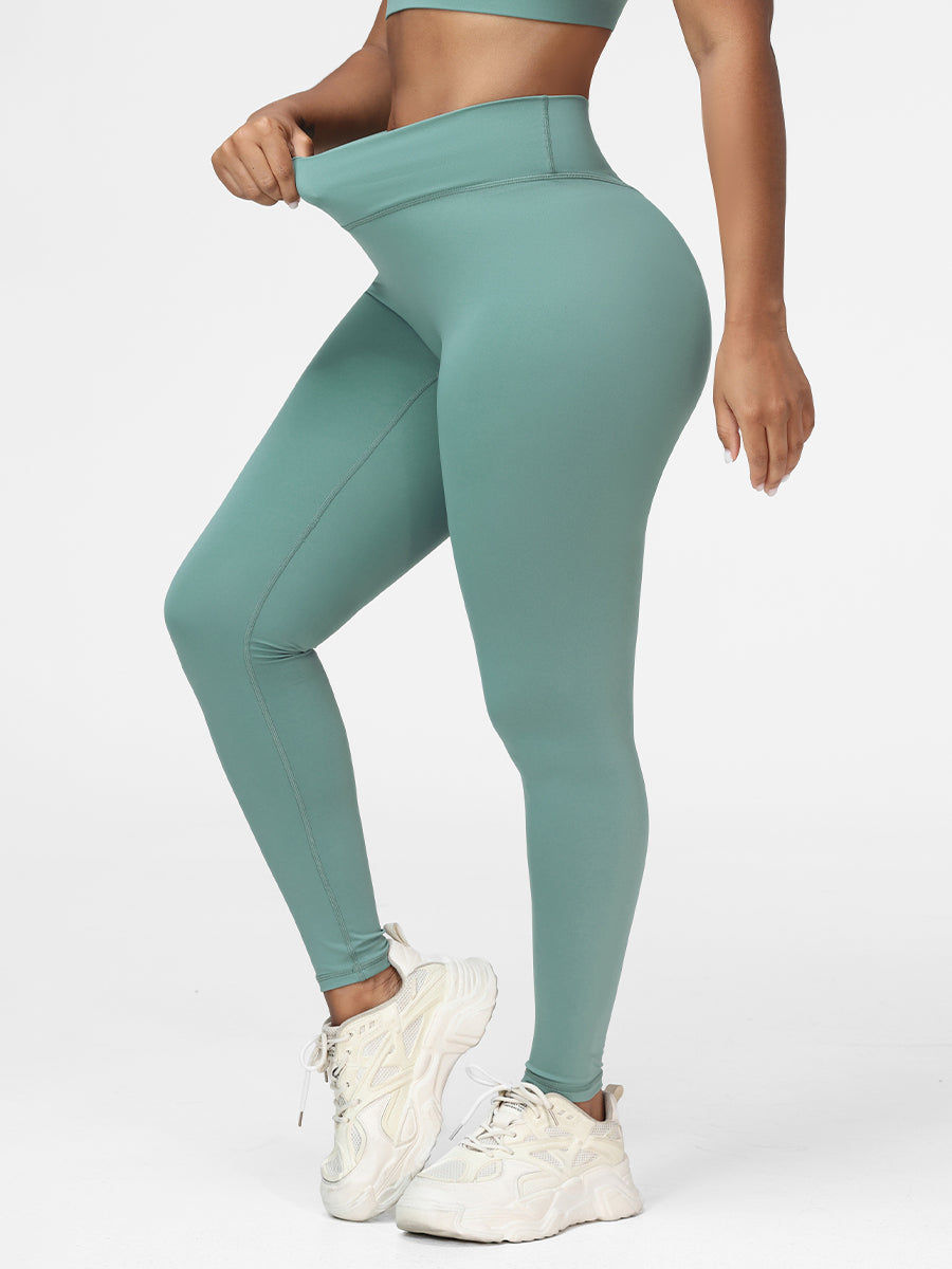 Plain Crossover High-Rise Leggings – Zuluzenith Plain Crossover High-Rise Leggings – Zuluzenith