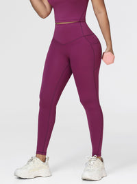 High Waisted Tummy Control Butt Lifting Leggings with Pockets