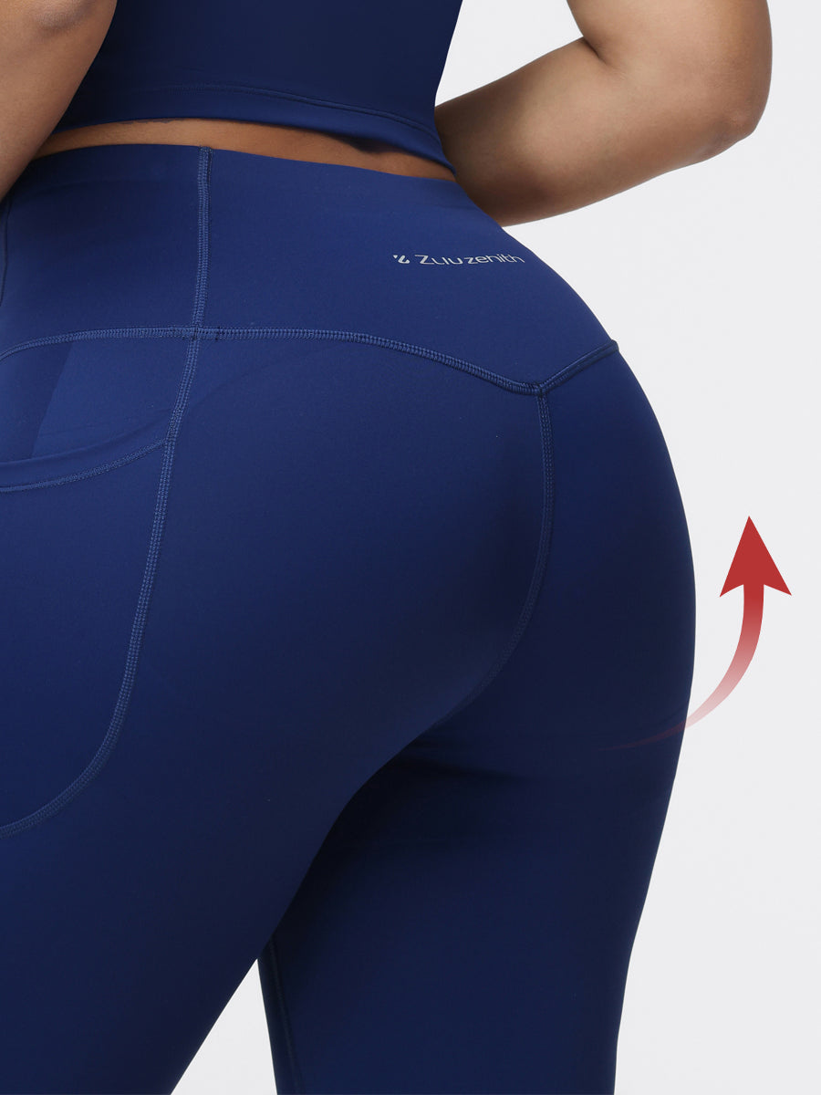 High Waisted Tummy Control Butt Lifting Leggings with Pockets