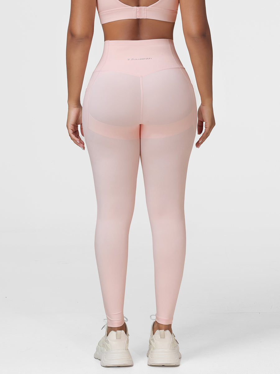 High Waisted Tummy Control Butt Lifting Leggings with Pockets