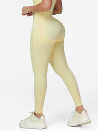 High Waisted Tummy Control Butt Lifting Leggings with Pockets
