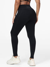 black high waist gym tights