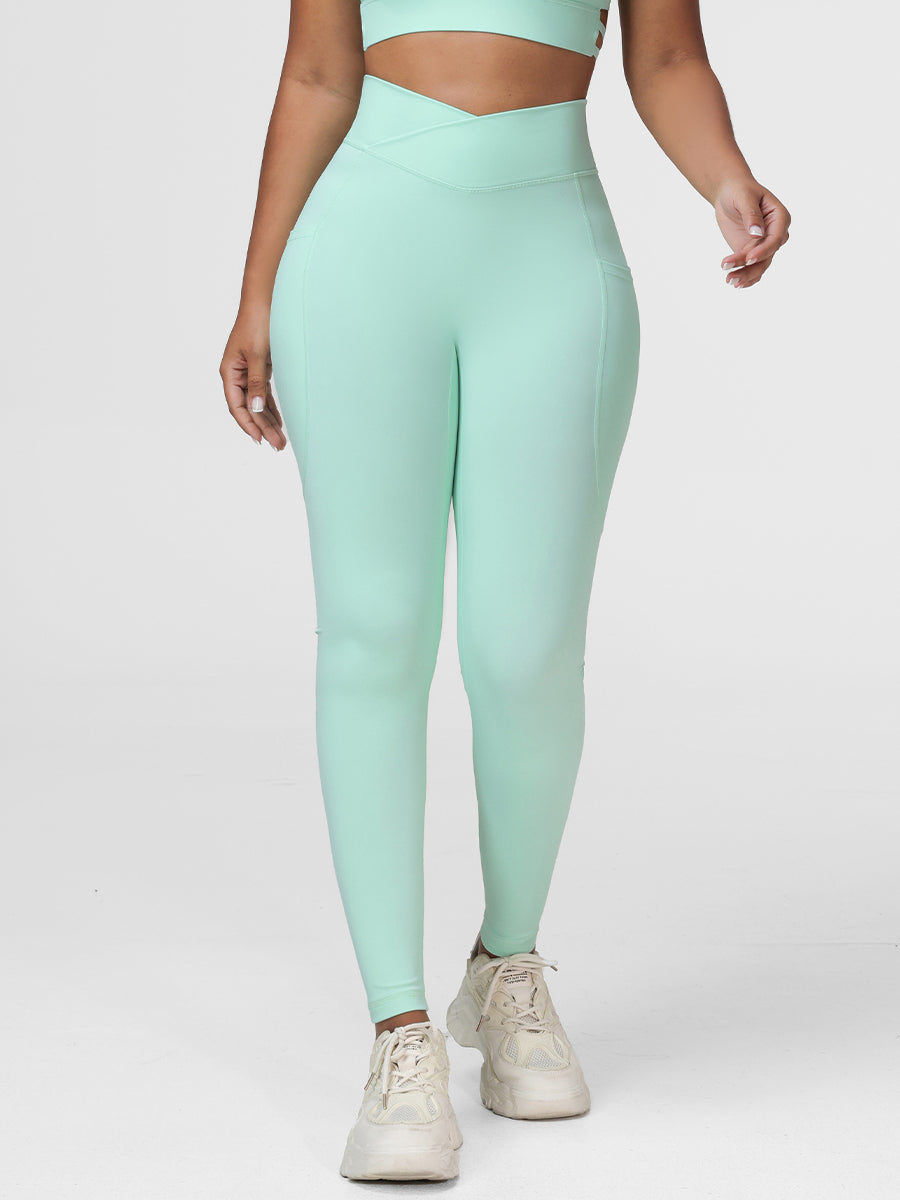 mint green gym leggings