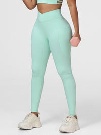 mint green gym leggings