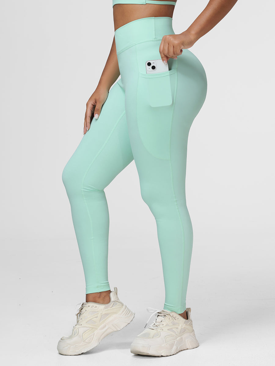 mint green gym leggings