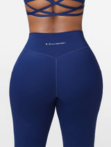 navy blue high waist legging