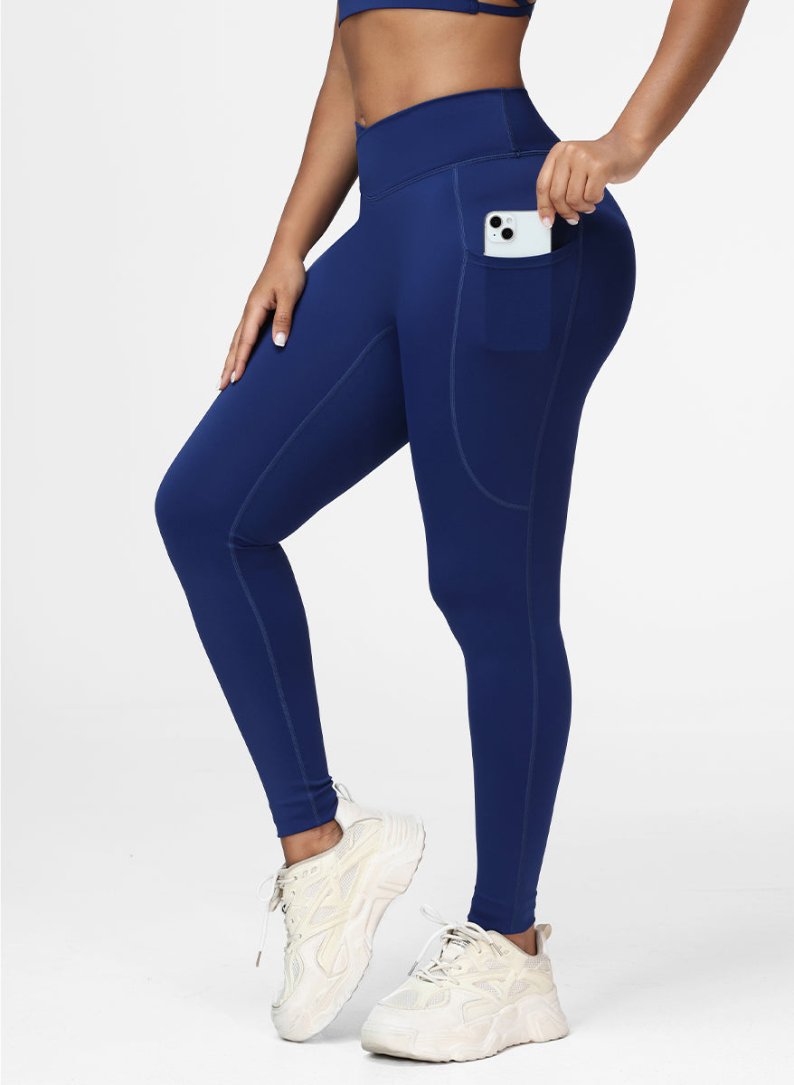 navy blue high waist legging