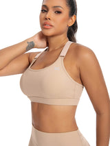 High-Impact Sports Bra - Beige