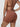 High rise gym shorts for women in Brown - three quarter view showing the pleated detailing.