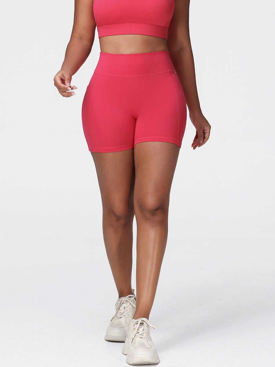 High-Rise Pockets Shorts
